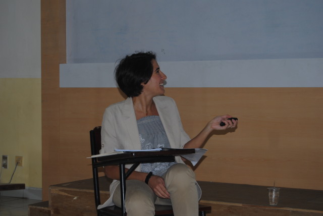Valeria Virgilio, an Italian student presenting her paper