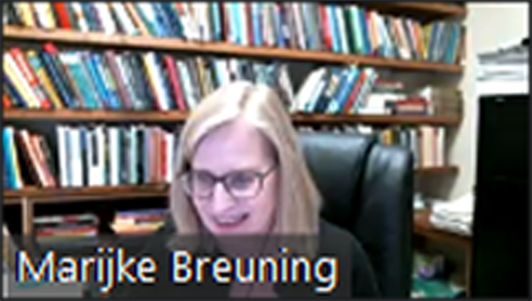 Prof. Marijke Breuning (University of North Texas, US) selaku discussant pada panel 2 ICOBIRD 2021